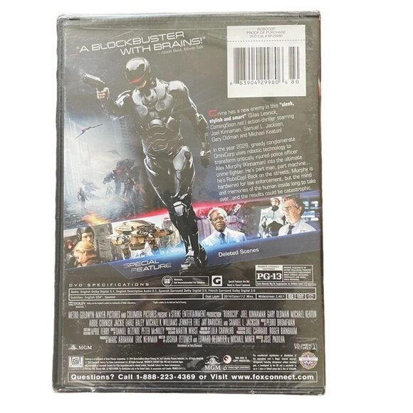 RoboCop Sci Fi Action Crime DVD 2014 Joel Kinnaman Gary Oldman Michael Keaton u - Picture 2 of 2